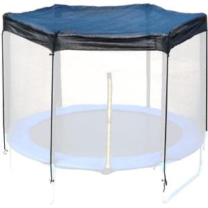 Trampoline Cover,Trampoline Shade Cover for 8ft-14ft Straight Pole Round Trampoline Outdoor Sun Protection Block Leaves,Only Trampoline Top Cover (8FT 6 Poles)