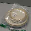 Boocikey Gold Plastic Plates, 40 Pcs White and Gold Plastic Plates, Include 10.25 inch Dinner plates & 7.5 inch Dessert plates for Party Wedding Birthday Thanksgiving