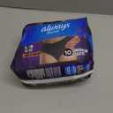 Always Discreet Boutique Incontinence and Postpartum Underwear for Women, Maximum Protection, Large, Black, 10 Count