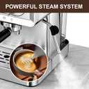 Espresso machine 20 Bar, Espresso Maker with Powerful Steam Milk Frother, Stainless Steel Coffee Machine with Fast Heating System for Latte, Cappuccino