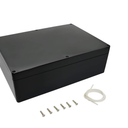 LeMotech Project Box ABS Plastic IP65 Waterproof Dustproof Electrical Junction Box Outdoor Enclosure for Electronics Black 11.41" x 8.26" x 3.93" (290 x 210 x 100mm)