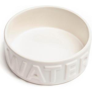 Park Life Designs Pet Bowl | Classic Water (Medium, White)