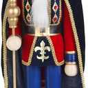 Christmas Nutcracker King with Cape, Multicolored, 36"