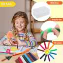 Yihurlm 600 Pcs Wax Craft Sticks, 13 Colors, Bendable, Sticky, Reusable, Storage Box, Art Supplies, DIY Project