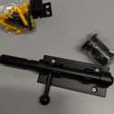 Slide Bolt Gate Latch Hardware, Barrel Bolt Latch, 6.3 Inch Heavy Duty Solid 304 Stainless Steel Black Finish Lock for Wooden Fence/Shed/Yard/Barn Door/Interior and Outdoor (Black)