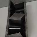 6.2 Inch Extra Wide Elevated Ceramic Cat Bowls, Food and Water Bowl Set for Elder Big Cats Small Dogs, Raised Design for Pet Easy Eating, Protect Cat's Spine Set of 2(Black)