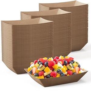 2lb Paper Food Tray 1000 Pack Disposable Paper Boat Serving Boat
Disposable Paper Food Boats Food Holder for Gameday Snacks French Fries Nachos Hot Dog Tacos BBQ Party