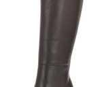 Nine West Women's Zazz Boot, Dark Brown Leather 201, 7