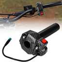 5-Pin Throttle Twist Grip, 5-Wire Cable for Talaria Sting MX3 MX4 MX5 Electric Dirt Bike, Carbon Fiber Pattern Nylon Handle Throttle Tube