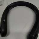 JISULIFE Portable Neck Fan, Hands Free Bladeless Fan, 5 Speeds, 4000 mAh Battery Operated Wearable Personal Fan, Twistable, Rechargeable, Gift for Women Men-Blue