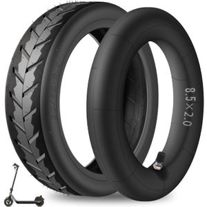 2-Pack 50/75-6.1 Electric Scooter Tire and Tube Replacement Set - 8.5x2.0 Thickened Inner Tube, 8 1/2 x2 Front or Rear Anti-Slip Tires for Gotrax GXL V2/XR/APEX, Hiboy S2, etc