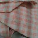 Mindsoft Light Pink Gingham Ruffled Tablecloth 70 x 52 Inches Rectangle Cotton Linen Checkered Table Cloth Buffalo Plaid Farmhouse Vintage Decorative Tablecover for Picnic Kitchen Dining Home Party