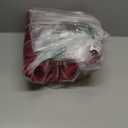 QOUBAI 60inch Extra Large Christmas Tree Skirt Red Luxury Velvet Plush Fur Skirts with Gold Embroidery Xmas Velvet Tree Skirt Holly Leaves Gold Embroidered Tree Skirt for Christmas Holiday Party Decor