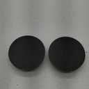 Defined Deco Mini Wood Risers for Display, Small 4" Round Wooden Risers, Farmhouse Rustic Pedestal Display Stand (Set of 2, Black)