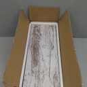 RICHER HOUSE Floating Shelves Set of 3, Farmhouse Bathroom Wall Mounted Shelves with Invisible Brackets Over Toilet, Wall Shelves for Bathroom Bedroom, Living Room, Kitchen - Rustic White (2+1)