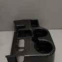 Carbon Fiber Cup Holder Attachment for Center Console | Compatible with 2003-2012 Dodge Ram 1500 2500 3500 Truck | Replaces SS281AZAA Front Seat Add-On Cupholder Tray Insert