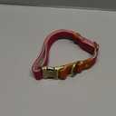 Plutus Pet Genuine Leather & Hemp Dog Collar  Adjustable Heavy Duty Pet Collar with Quick Release Metal Buckle, Soft & Stylish for Puppy and Small, Medium, Large Dogs (Pink, L)