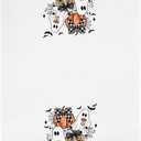 Halloween Ghost Kitchen Towels, Spooky Halloween Hand Towels for Bathroom Decor, Autumn Ghost Pumpkin Decorative Dish Tea Towel for Kitchen, 16x24 Inch