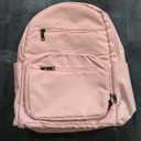 Olikraft Travel Crochet Bag Organizer Backpack - Crochet Yarn Bag, Knitting Bags and Totes, Yarn Bags for Crocheting on the Go (Pink)