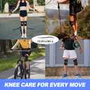 IYDoaMea 1pc Plus Size Knee Brace Men and Women with Side Stabilizers & Patella Gel Pads for Maximum Knee Pain Relief and Fast Recovery for Meniscus Tear, ACL, Arthritis (2XL(23-25"))