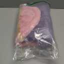 Idepet Fleece Dog Sweater Vest 2 Pack, Small Dog Clothes Sleeveless with Leash Ring and Pocket, Warm Puppy Sweatshirt Pet Cold Weather Pullover for Cats (Pink+Purple, Large)