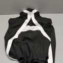 SOLY HUX Women's Color Block Halter Romper Split Front Sleeveless Elegant Short Jumpsuits (Medium, Black and White)