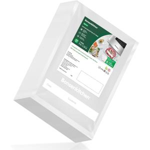 Bonsenkitchen Precut Vacuum Food Sealer Bags 100 Pint 6" x 10", BPA Free, Commercial Grade Textured Food Vacuum Sealer Bag, Thick Embossed Bags for Food Storage and Sous Vide Cooking VB3204