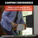Lippert Screen Assist RV Screen Door Push Bar with Full-Width Push Handle, Durable Construction, Easy Installation - 2021000090