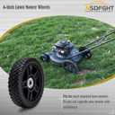 (2-pack) 8-Inch Lawn Mower Wheels Fits Most Standard push Lawn Mowers With Inner And Outer Bearings - Includes Bolts, Nuts 