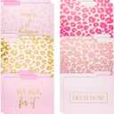 Paper Junkie Decorative File Folders - Stylish Organization & Pink File Folders - Gold Foil Leopard Prints & Office Accessories - Durable Cardstock & Office Supplies - 9.5 x 11.5 in - Pack of 12