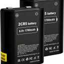Replacement 2CR5 Batteries, (New Upgraded) 1700mAh 6 Volt Photo Battery for 2CR5M 5032LC DL245 EL2CR5 KL2CR5 RL2CR5, 2-Pack