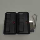 2 Replacement Garage Door Opener Remote,Compatible with Liftmaster Chamberlain Sears Craftsman Garage Door Opener 893MAX 373LM 973LM 893LM 891LM,2 Pack (Black)