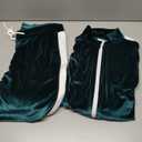 ANOTWENER Men's 2 Piece Tracksuits Velour Sweatsuits Athletic Fit Velvet Outfit Jogging Full Zip Jacket Pants Set (L)