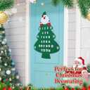 Yookeer 3 Pack DIY Felt Christmas Snowman Set Santa Advent Calendar Xmas Tree Felt with Detachable Ornament Craft Door Wall Hanging Decoration Xmas Gift for Winter Holiday Party(Vivid)