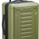 Jeep JH004C Hardside Expandable Luggage with Spinner Wheels, Avocado, 3 Piece Set 20/24/28 Inch