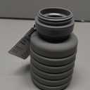 Jacent Collapsible Water Bottle, BPA-Free Silicone, 7.5-16 oz Capacity, with Clips for Backpack, Dishwasher Safe