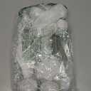 Gyufise 6 Pack Metallic Foil Spray Centerpiece Snowflake Table Decoration Burst Table Centerpieces Table Decor for Winter Wonderland Birthday Wedding Anniversary Holiday Party Supplies Silver White