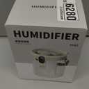 Rechargeable Portable Top Fill Humidifier, Smart Humidifiers for Bedroom, Night Light, 1.4L Cool Mist Humidifier for Office Home Plant Baby, 3-Speed Mist Control, Quiet, Auto Shut-Off (Beige)