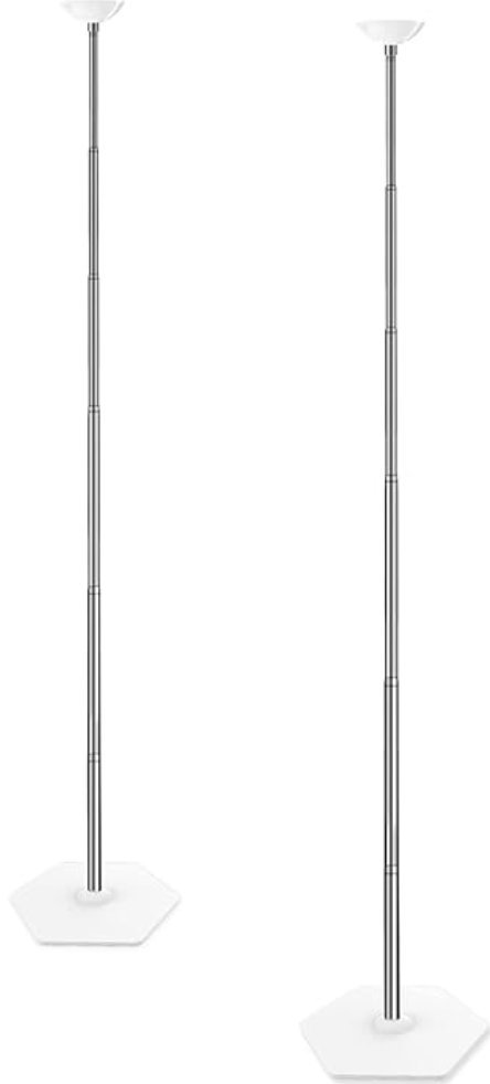 TEKXYZ Telescoping Balloon Stand Set of 2, 1.5ft to 7ft Free Adjustable Metal Balloon Column Stand for Party Decorations