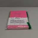 Taja Meeting Notebook for Work Organization - Work Planner Notebook with Action Items, Agenda Planner for Note Taking, 160 Pages (6.9" X 9.9") Project Organizer for Men & Women - Berry Pink