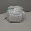 Citylife 1.3 QT 10 Pack Small Storage Bins Plastic Storage Container Stackable Box with Lids for Organizing, Clear White