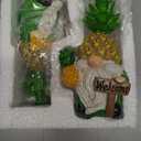 Hodao Gnomes Decorations for Home, Summer Fall Resin Pineapple Gnome Figurines, Pineapple Themed Gift for Loved Ones, Perfect Indoor Outdoor Decor for Home Tabletop Garden Yard - 2 Pcs