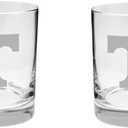 Tennessee Vols 2-Sided, Satin Finish, Rock (or Whiskey) Glass - Set of 2, 14 oz