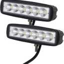 Willpower 2Pcs 6 inch 18W Spot LED Work Light Lamp off Road High Power for ATV Jeep 4x4 Tractor off Road Light Fog Driving Bar Rree Truck SUV Car