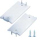 Wensilon(30 pcs) Zinc 1.5X3 Inch 16-Gauge Anti-Nail Protection Plate Shield, Nail Plate for Wood Studs, Steel Cable Wire Protector Plate with Sharp Pointed Prongs for Protection Plumbing and Wiring