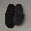 FUNKYMONKEY Women's Comfort Slides Double Buckle Adjustable Plastics Flat Sandals