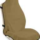 Waterproof Seat Cover Towel, Premium Sweat Carseat Protector, Perfect for Universal Anti-Slip Car Truck SUV Seat, Great for Surfing Yoga Gym Workout, Brown