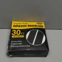 Navona 30Ft x 1 Inch Hook and Loop Strips with Adhesive  2 Rolls Heavy Duty Hook and Loop Tape with Backing for Home, Office, School, and Crafting Projects, Black