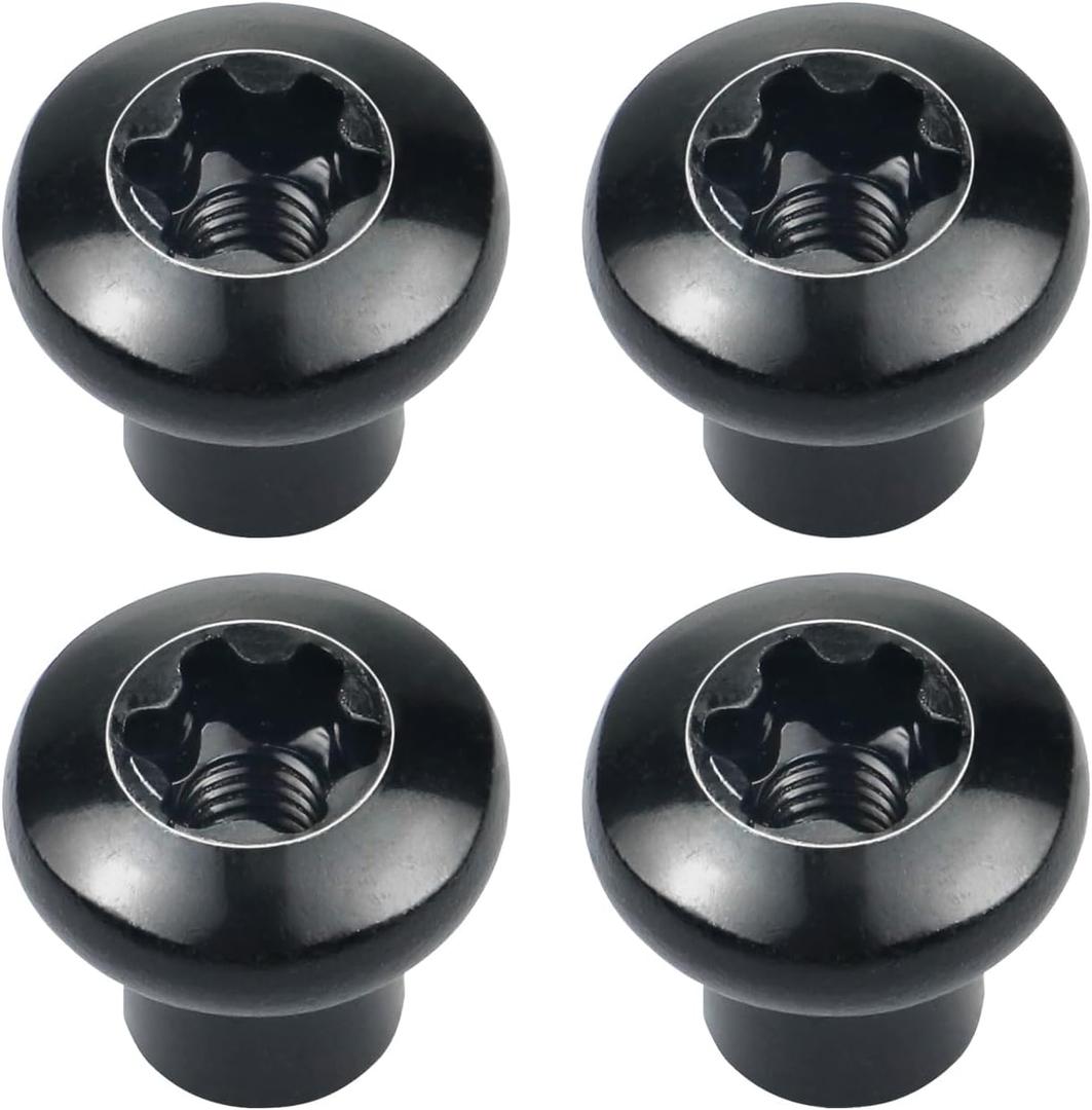 Door Hinge Nuts Replacement Screws Compatible with 2007-2018 Jeep Wrangler JK JKU (4Pcs) (For JK/JKU (0.71 inch long))