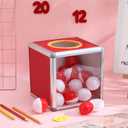 Veemoon Gumball Machine Capsules, 60pcs Vending Machine Capsules Small Plastic Boxes Small Round Plastic Classic Clear Containers for Prizes Party Favors Supplies Surprise Stuffer DIY Craft 50mm